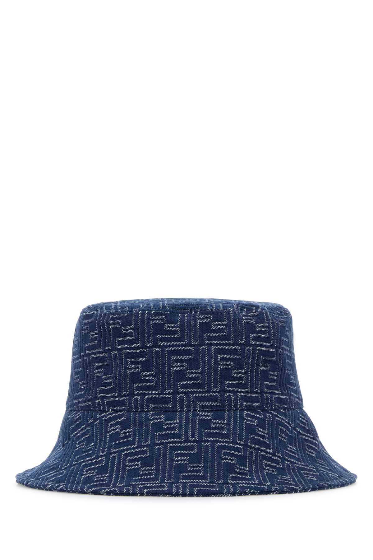 Fendi Men Embroidered Deim Bucket Hat 
