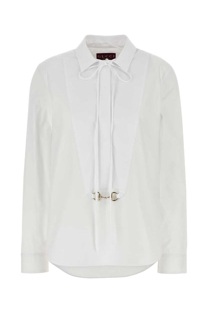 Gucci Women White Poplin Shirt by Luosophy
