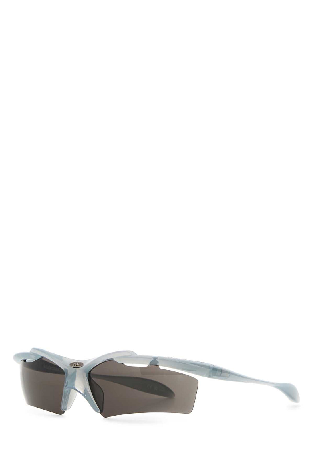 Balenciaga Women Light Blue Acetate Turbo Rectangle Sunglasses by Luosophy