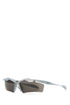 Balenciaga Women Light Blue Acetate Turbo Rectangle Sunglasses by Luosophy