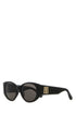 Balenciaga Women Black Acetate Nano Round Sunglasses by Luosophy