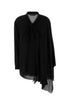 Balenciaga Women Black Georgette Blouse by Luosophy