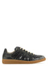 Maison Margiela Women Black Leather Sneakers by Luosophy