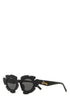 Loewe Unisex Black Acetate Sunglasses by Luosophy