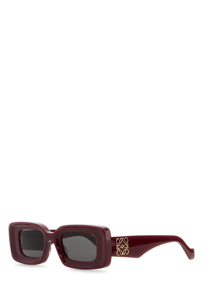 Loewe Unisex Burgundy Acetate Sunglasses by Luosophy