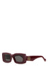 Loewe Unisex Burgundy Acetate Sunglasses by Luosophy