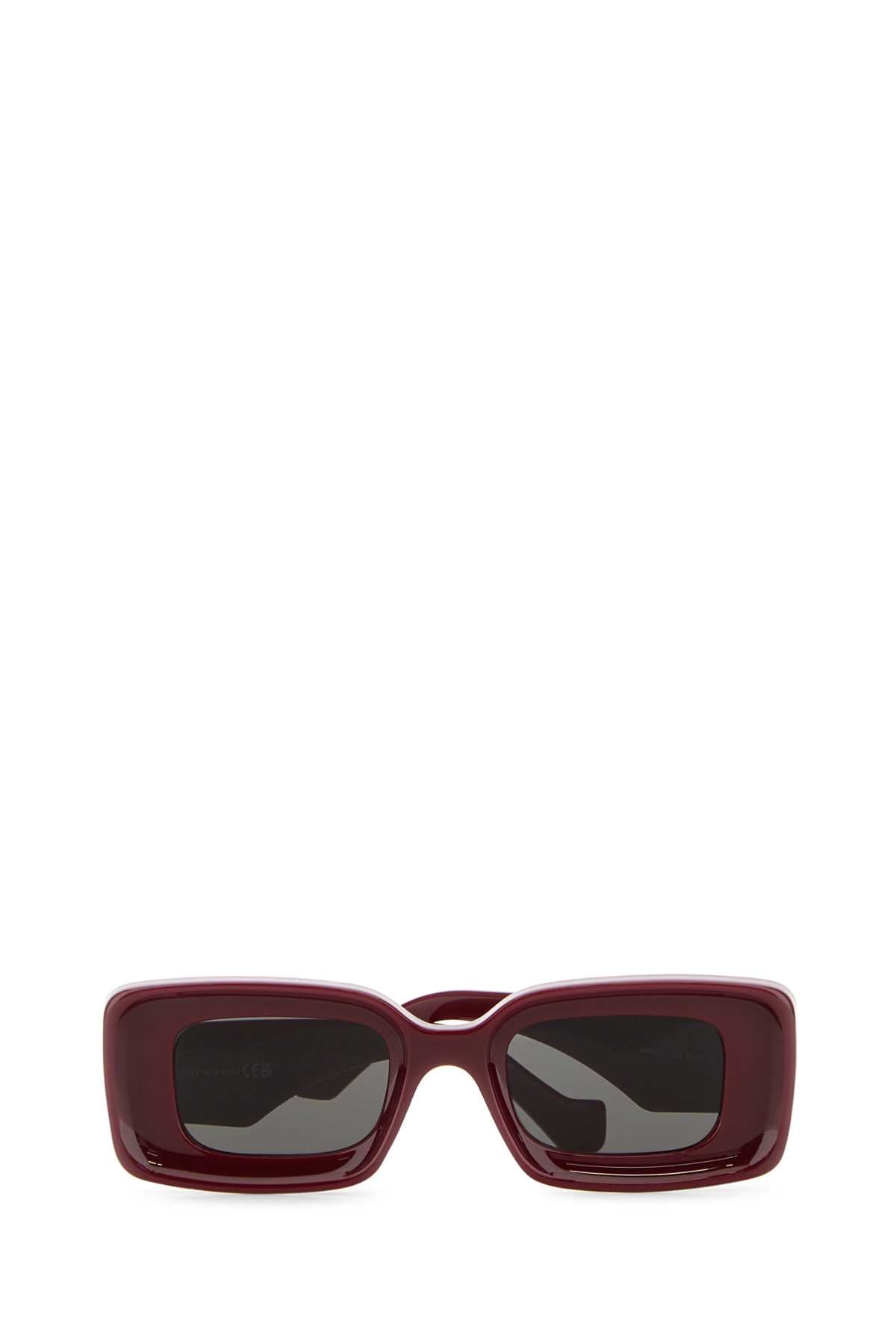 Loewe Unisex Burgundy Acetate Sunglasses by Luosophy