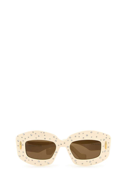Loewe Unisex Cream Acetate Sunglasses by Luosophy