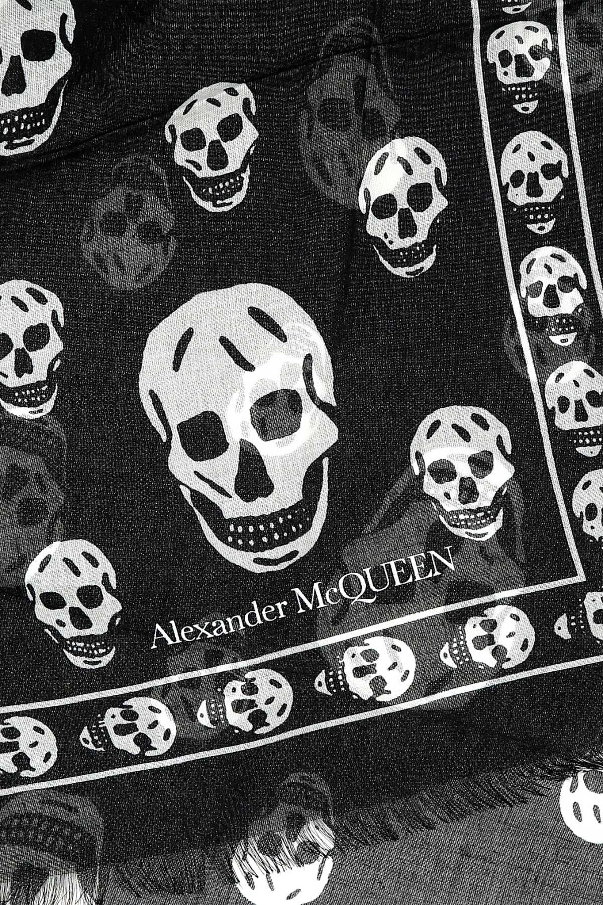 Alexander Mcqueen Women Printed Chiffon Foulard by Luosophy