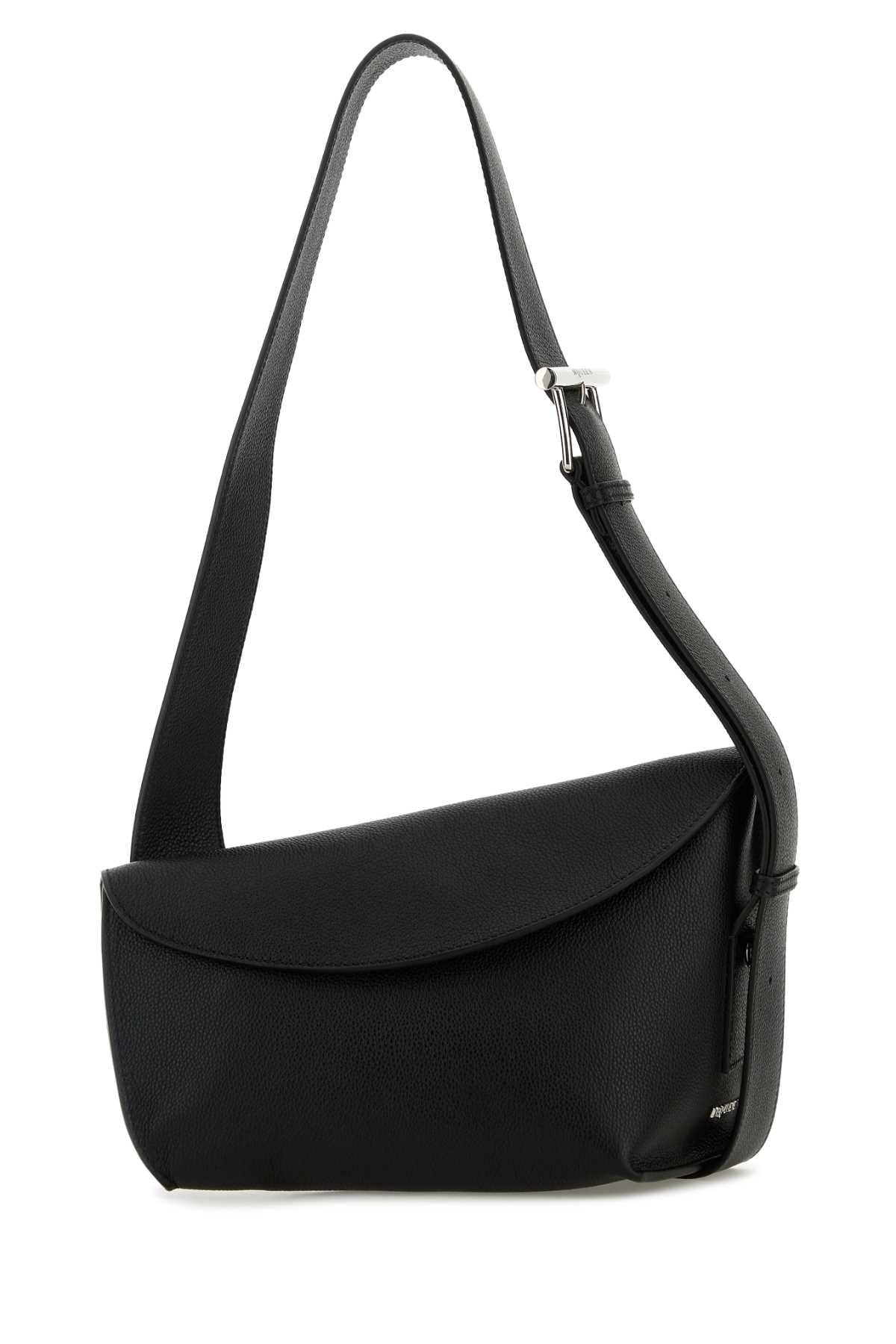 Alexander Mcqueen Women Black Large Sling T-Bar Crossbody Bag by Luosophy