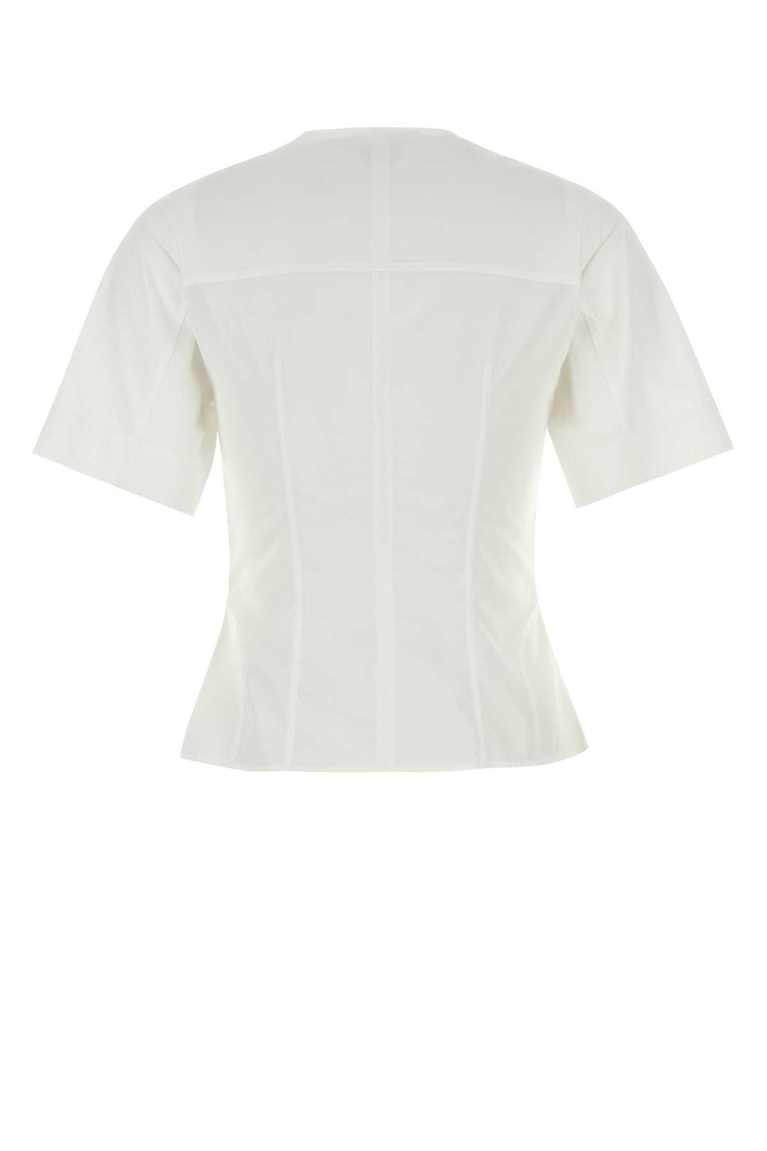Alexander Mcqueen Women White Poplin Shirt by Luosophy