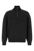 Salvatore Ferragamo Men Slate Cashmere Blend Sweater by Luosophy