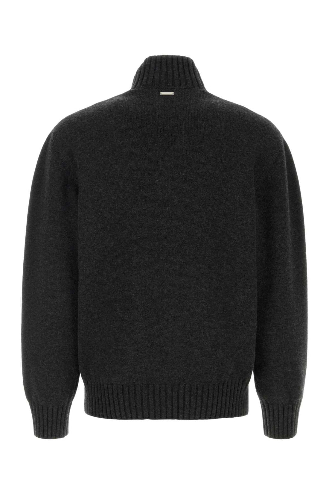 Salvatore Ferragamo Men Slate Cashmere Blend Sweater by Luosophy