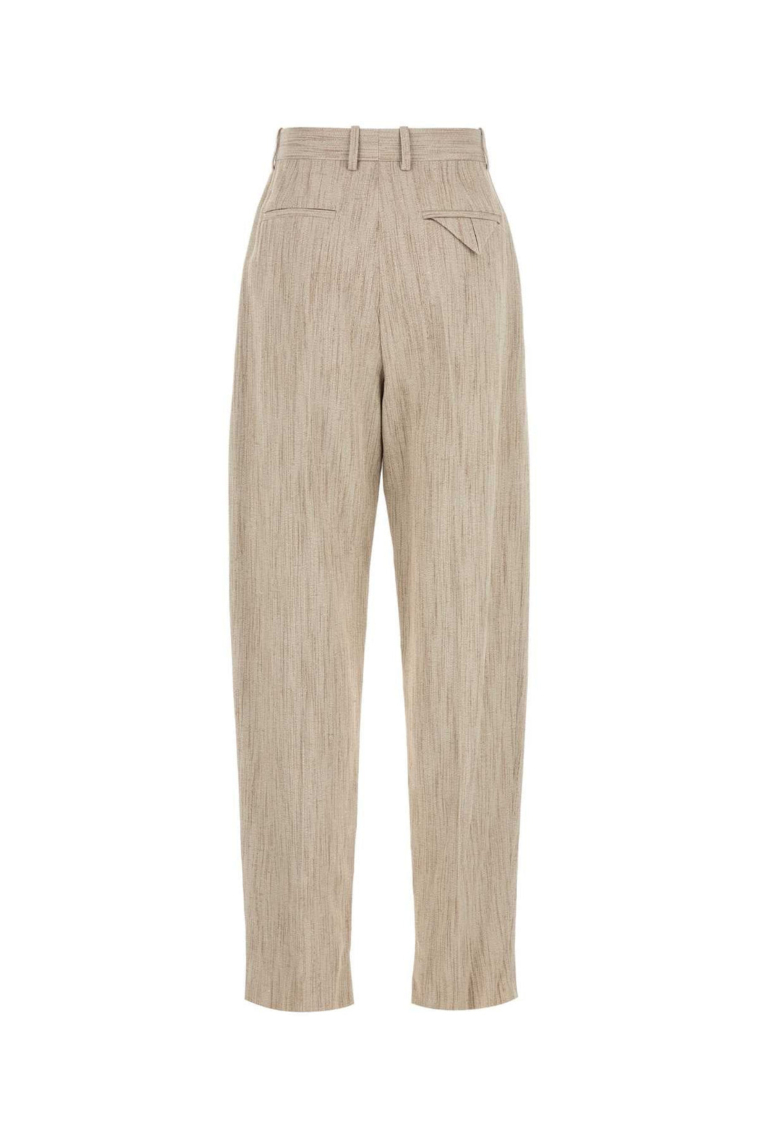 Bottega Veneta Women Melange Beige Viscosa Blend Pant by Luosophy