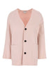 Bottega Veneta Women Pastel Pink Wool Blend Cardigan by Luosophy