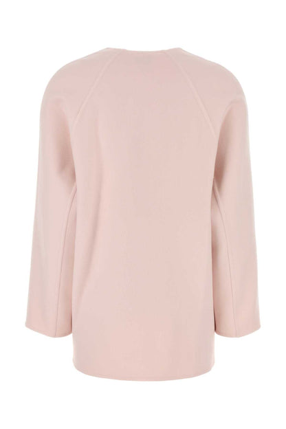 Bottega Veneta Women Pastel Pink Wool Blend Cardigan by Luosophy