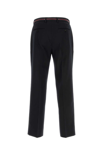 Gucci Men Midnight Blue Wool Pant by Luosophy