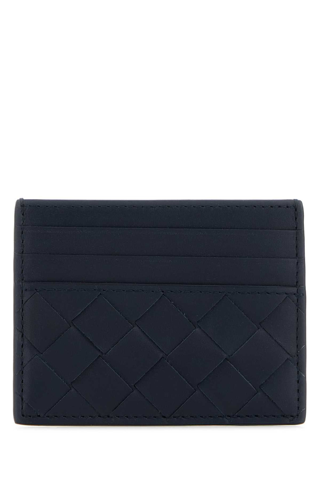 Bottega Veneta Men Two-Tone Leather Intrecciato Card Holder by Luosophy