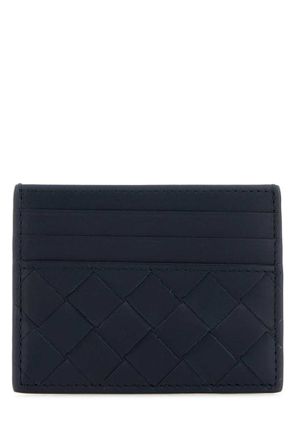 Bottega Veneta Men Two-Tone Leather Intrecciato Card Holder by Luosophy