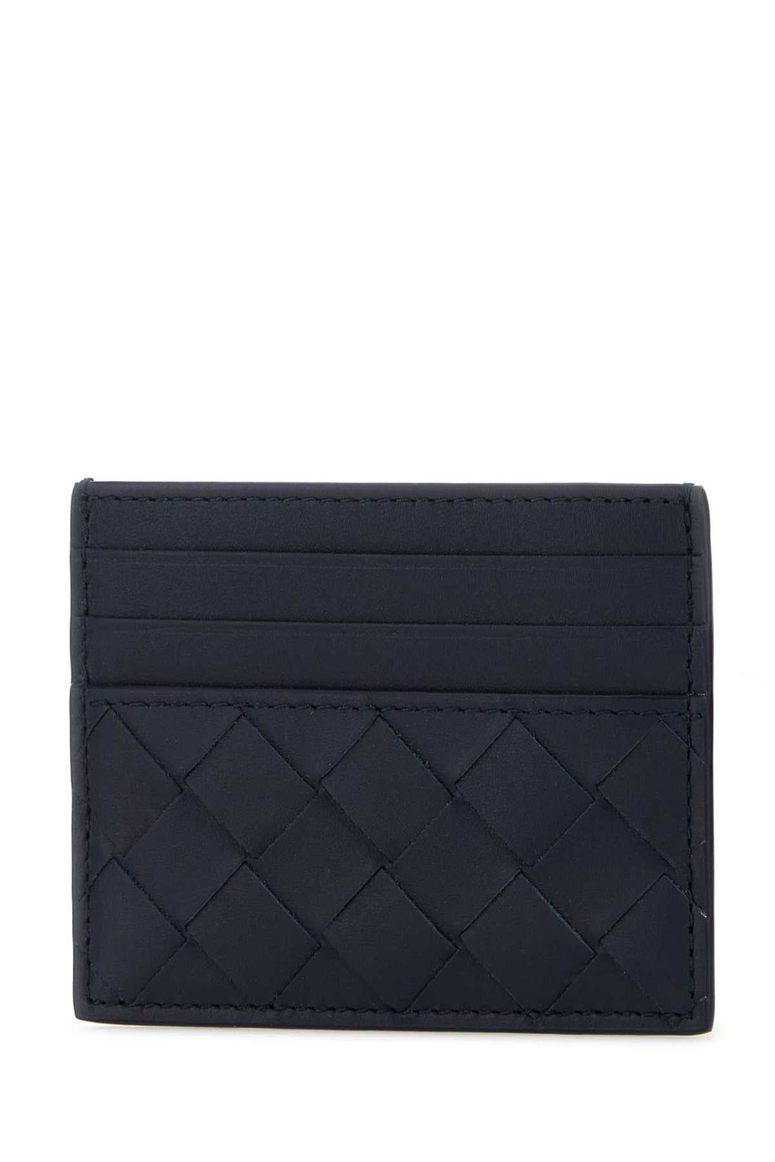 Bottega Veneta Men Two-Tone Leather Intrecciato Card Holder by Luosophy