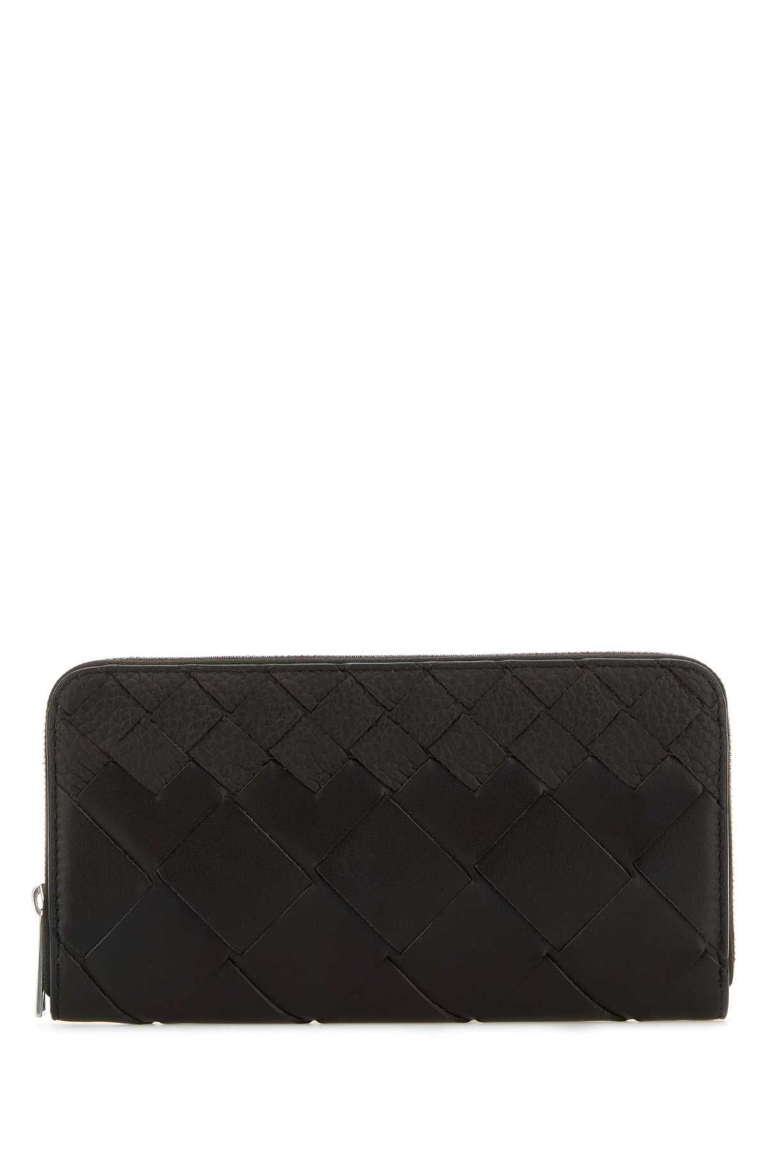 Bottega Veneta Men Dark Brown Leather Intrecciato Wallet by Luosophy