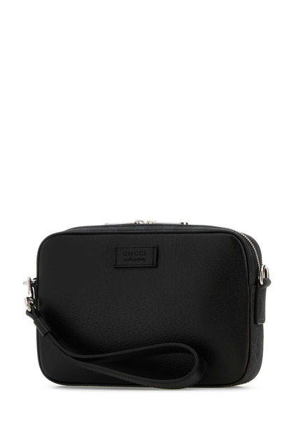 Gucci Men Black Leather Small Clutch by Luosophy