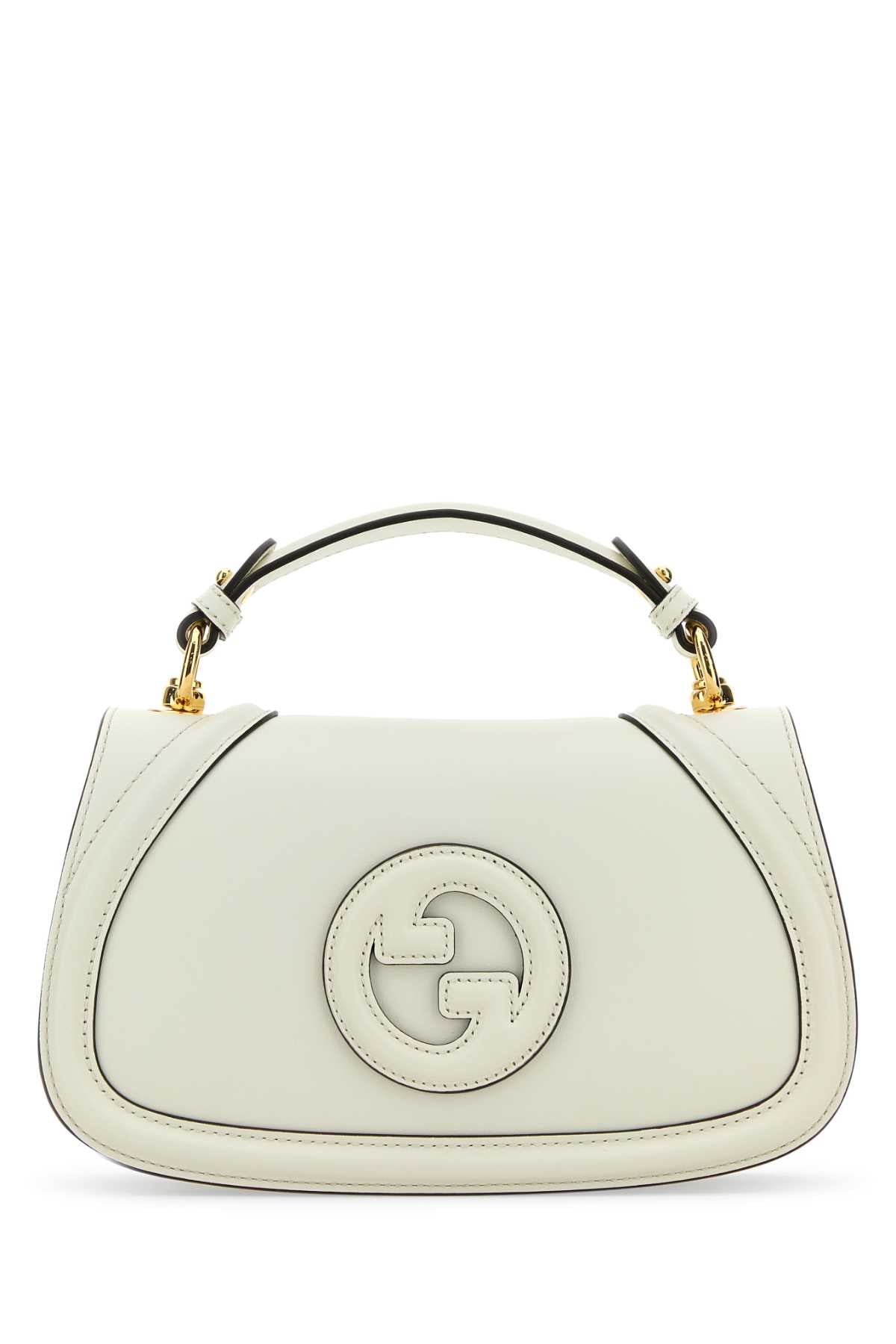 Gucci Women Ivory Leather Gucci Blondie Handbag by Luosophy