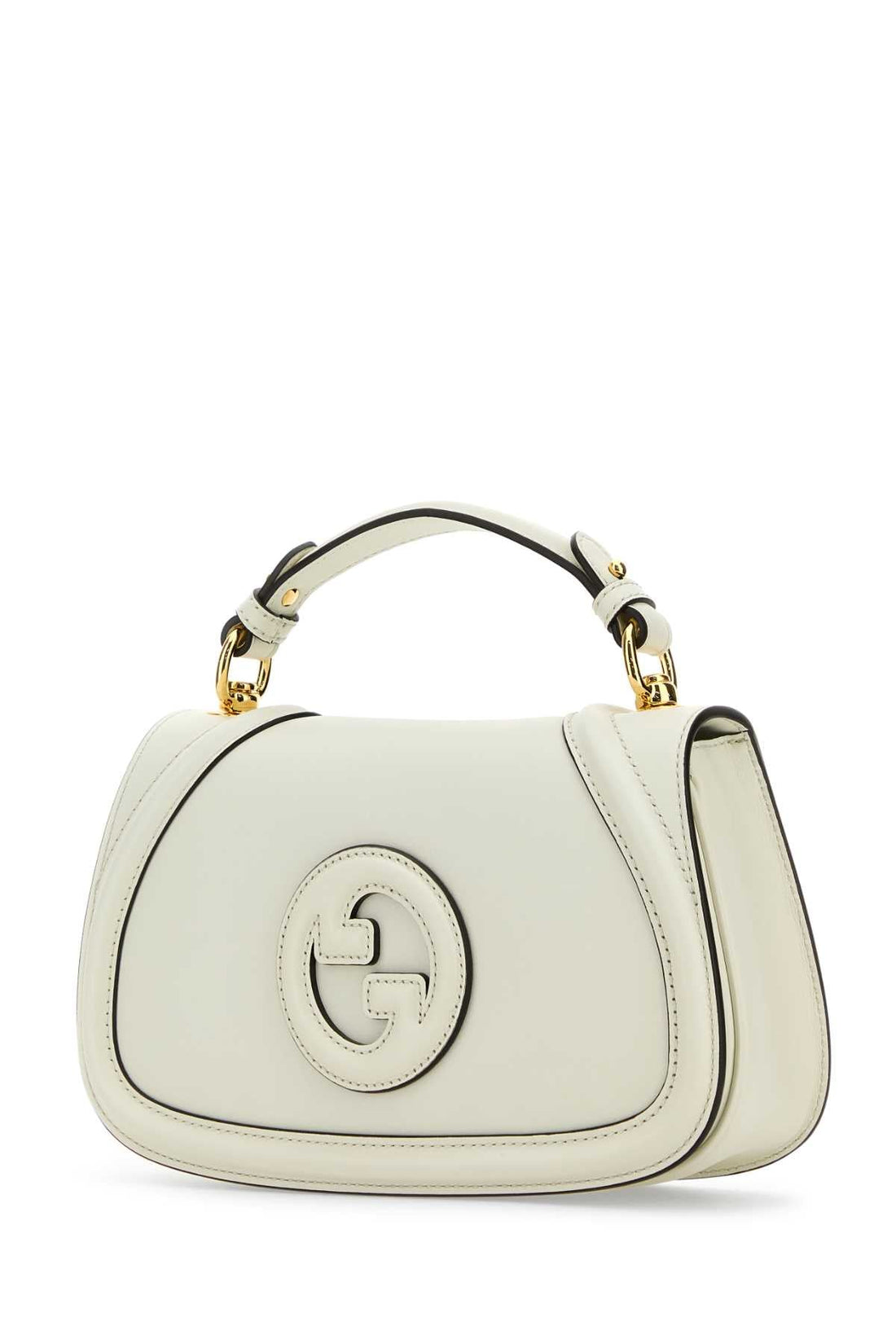 Gucci Women Ivory Leather Gucci Blondie Handbag by Luosophy