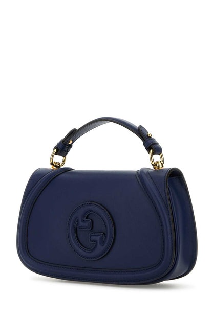 Gucci Women Blue Leather Gucci Blondie Handbag by Luosophy