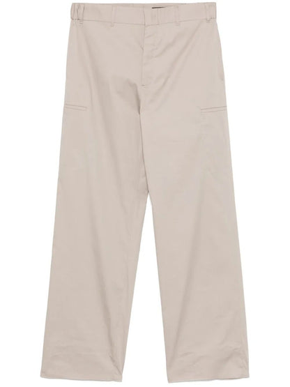 Fendi Men Straight-Cut Cargo Cotton Trousers by Luosophy