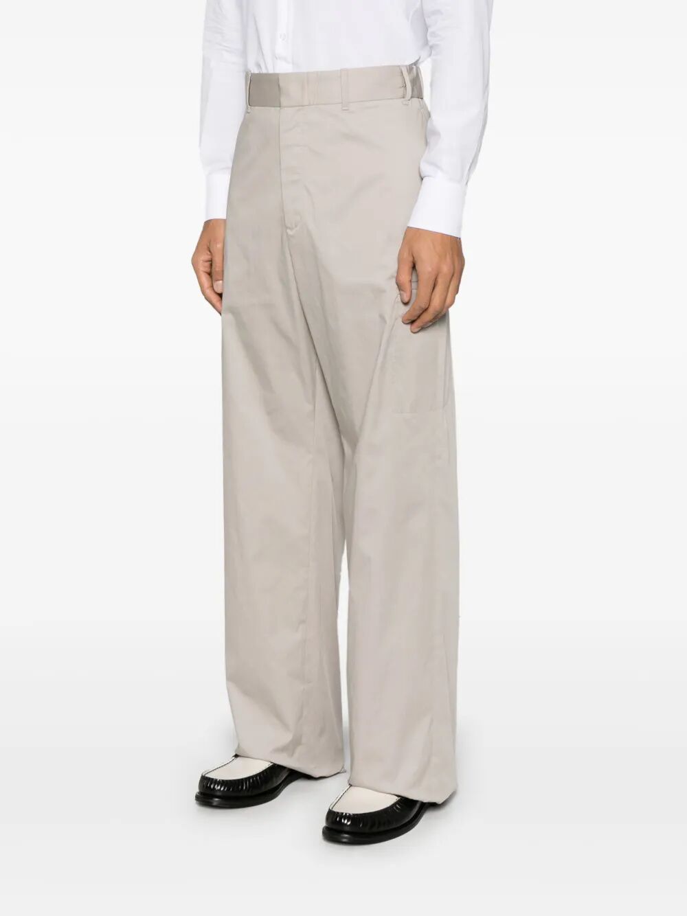Fendi Men Straight-Cut Cargo Cotton Trousers by Luosophy