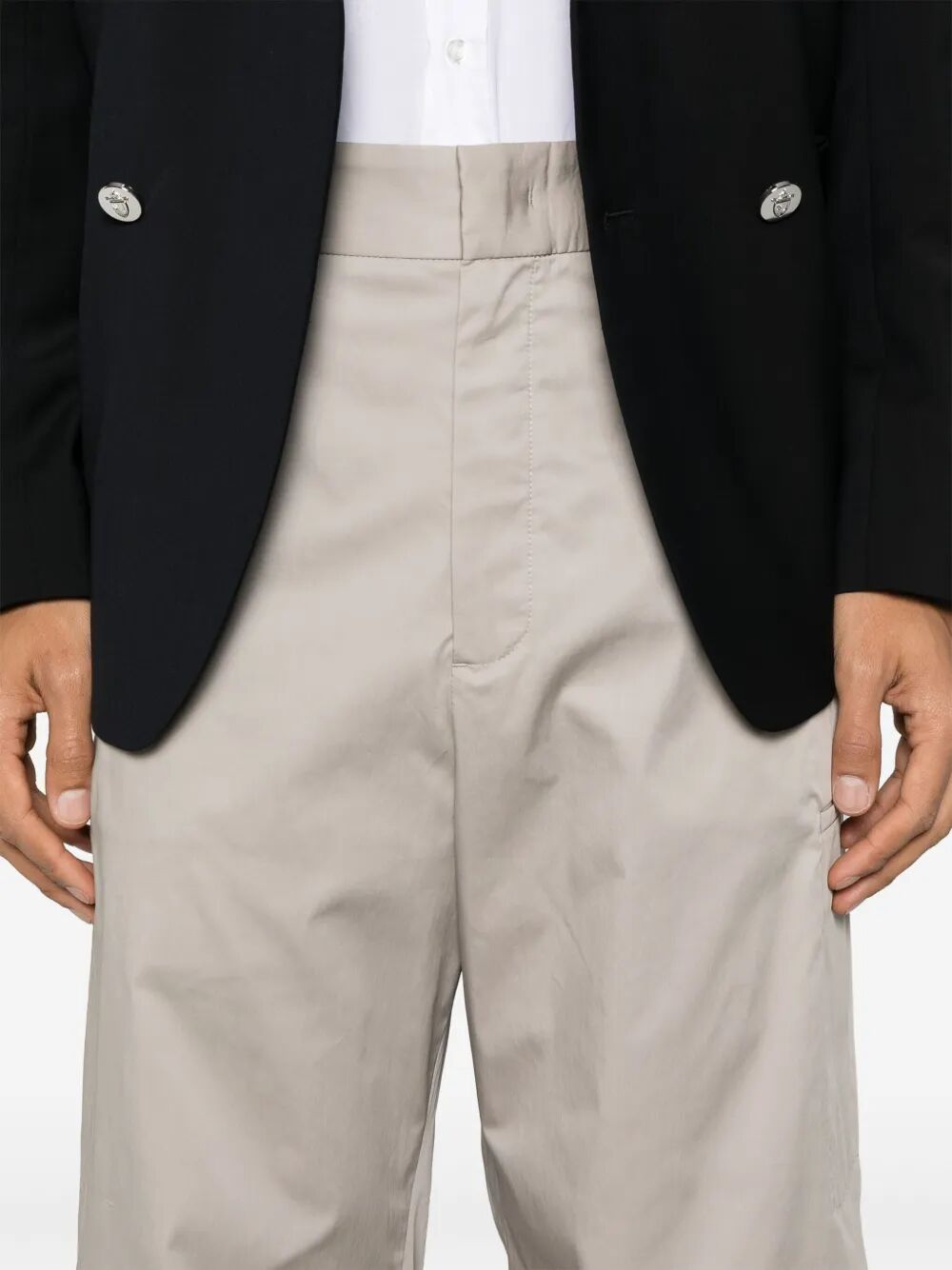 Fendi Men Straight-Cut Cargo Cotton Trousers by Luosophy