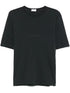 Saint Laurent Men Tonal Logo Embroidery Cotton T-Shirt by Luosophy
