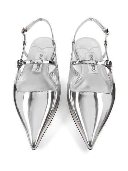 Jimmy Choo Women Didi Leather Ballet Flats by Luosophy