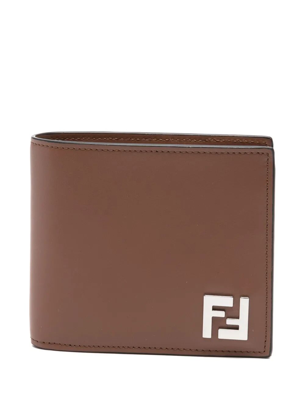 Fendi Men Leather And Ff Canvas Compact Bi-Fold Wallet by Luosophy