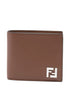 Fendi Men Leather And Ff Canvas Compact Bi-Fold Wallet by Luosophy
