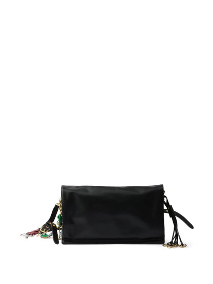 Prada Women Prada Soft Sound Large Leather Shoulder Bag With Charms by Luosophy