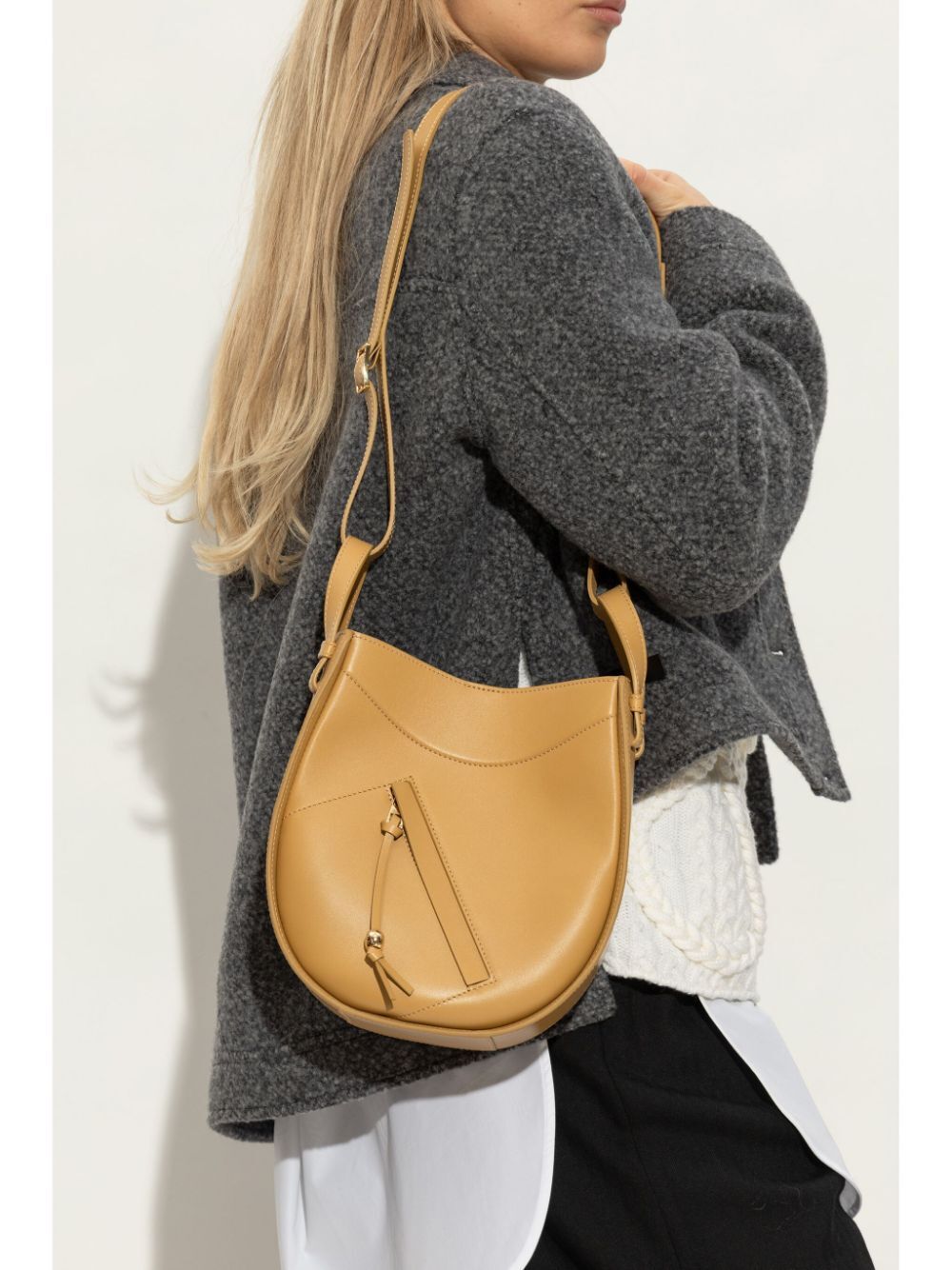 Loewe Women Hammock Slice Bag In Shiny Calfskin by Luosophy