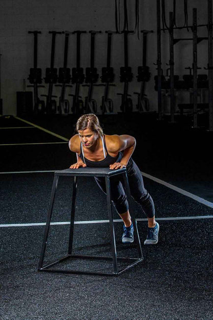 Steel Plyo Boxes – Heavy-Duty Plyometric Jump Platforms with Anti-Slip Rubber Top – Available in 12", 18", and 24" Heights – Stackable, Stable, Built for Strength and Conditioning