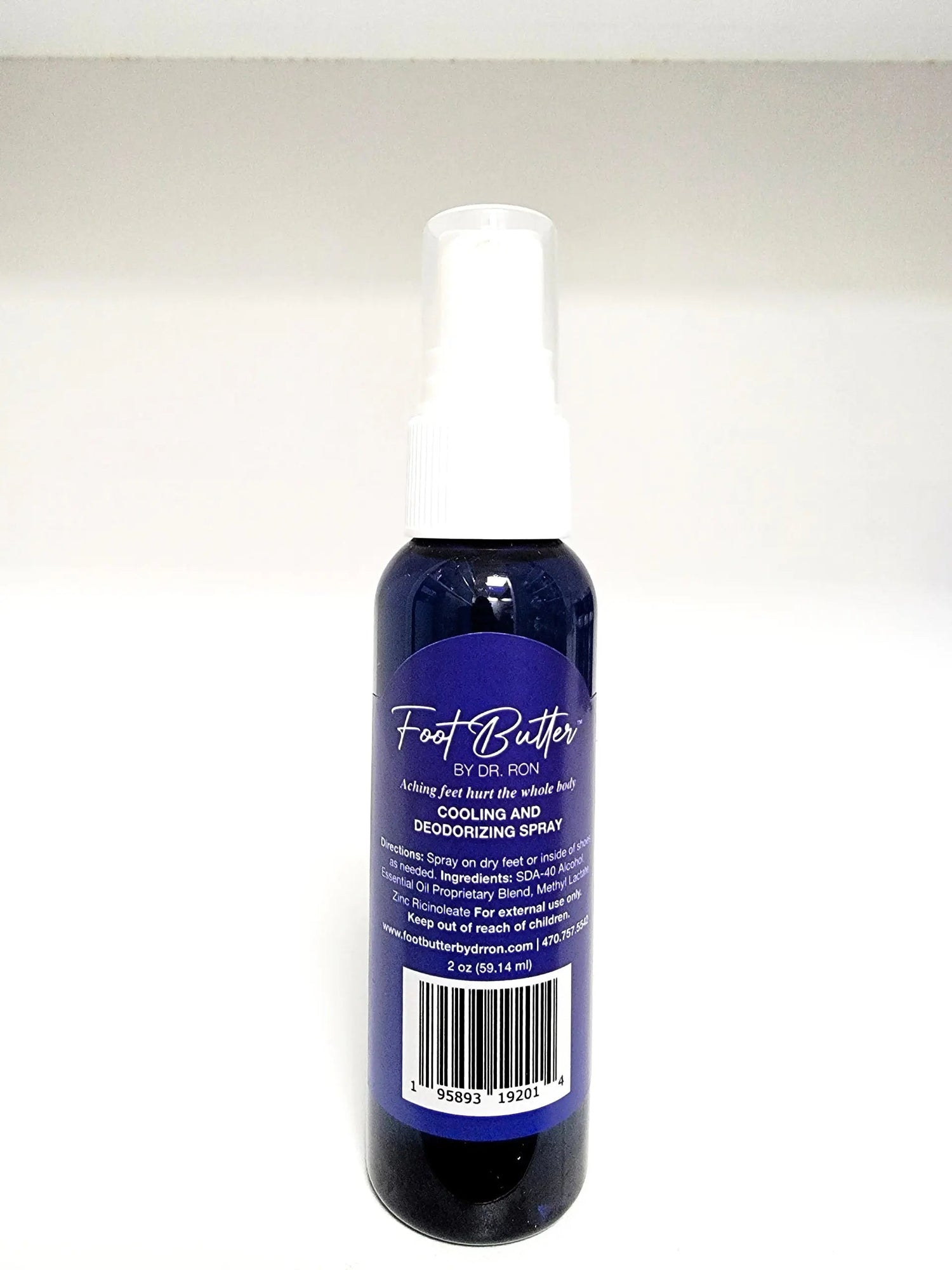 Lavender Cooling &amp; Deodorizing Foot Spray – 2 oz Freshness &amp; Odor Control