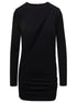 Versace Women Black Fitted Minidress With Cut-Out Detail In Viscose Woman by Luosophy