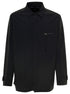 Fendi Men Blue Jacket With Patch Zipped Pocket And Logo In Nylon Man by Luosophy