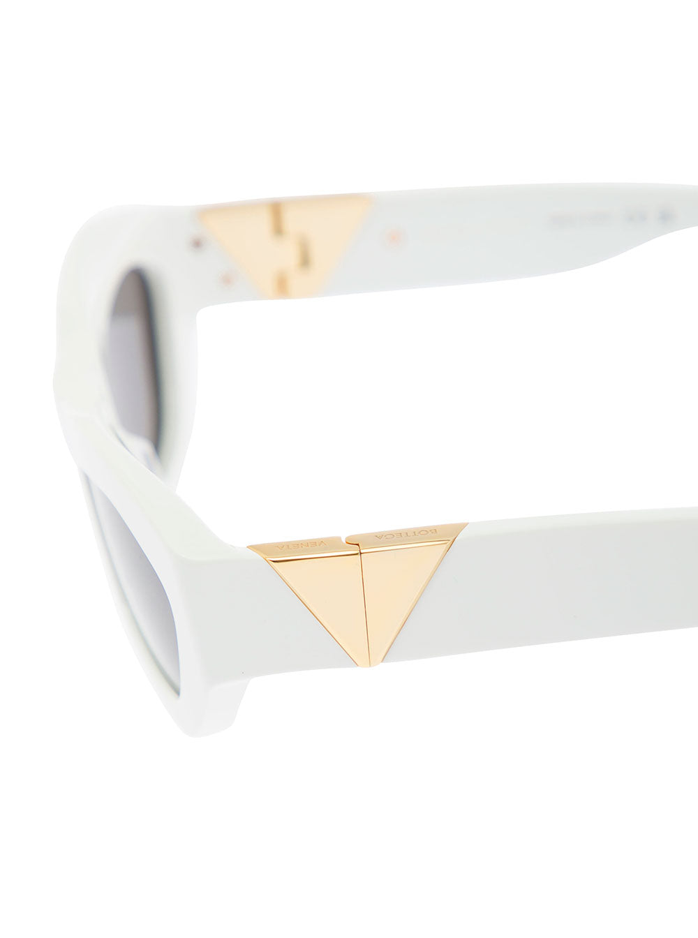Bottega Veneta Women White Sunglasses In Recycled Acetate Woman by Luosophy