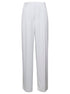 Dries Van Noten Women White Pants With Pressed Crease In Acetate Woman by Luosophy