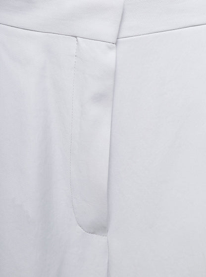 Dries Van Noten Women White Pants With Pressed Crease In Acetate Woman by Luosophy
