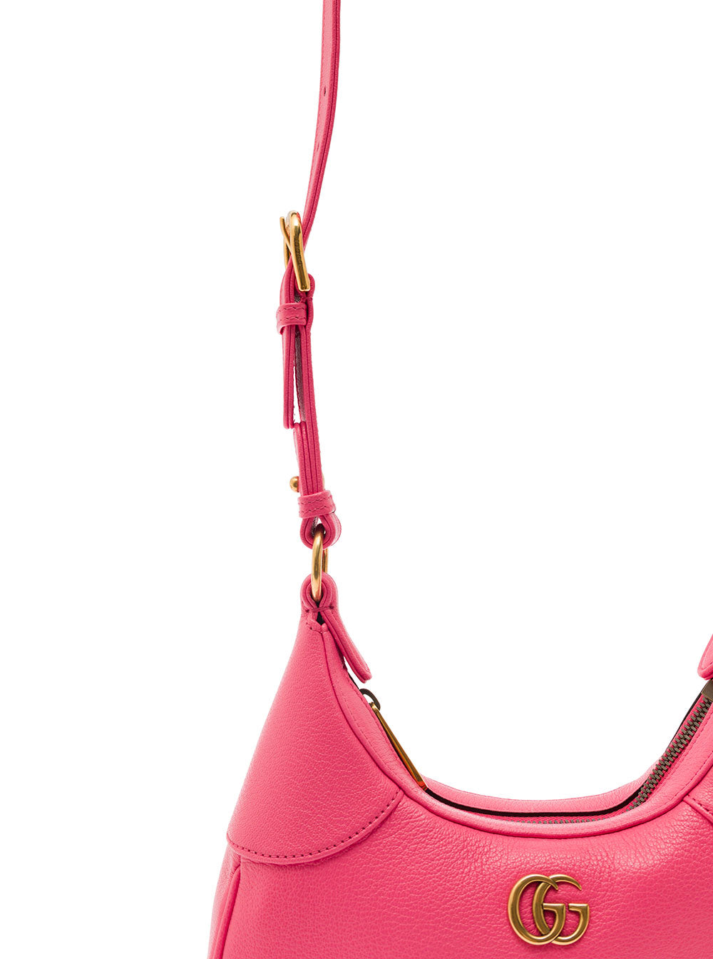 Gucci Women Small Pink Aphrodite Shoulder Bag In Leather Woman by Luosophy