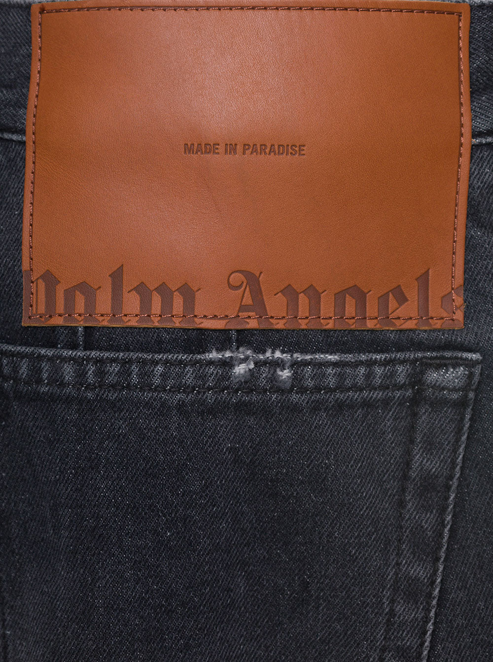 Palm Angels Women Bw Wide Denim Parachute by Luosophy