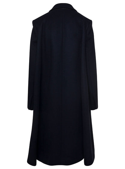 Bottega Veneta Women Double Wool Cashmere Cape Coat by Luosophy