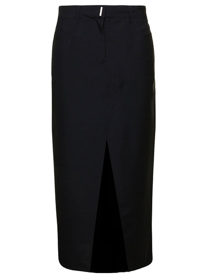 Givenchy Women Long Skirt With Front Split by Luosophy