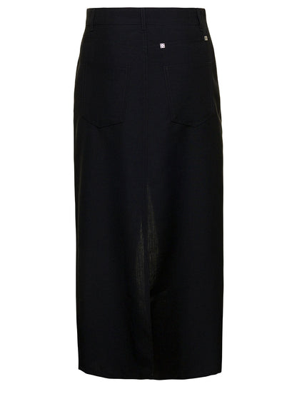 Givenchy Women Long Skirt With Front Split by Luosophy